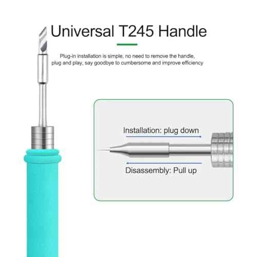 RELIFE RL-T245 Tips Universal C245 Soldering Iron Tip Compatible For Xsoldering T245 Soldering Station GVM T245 Hand
