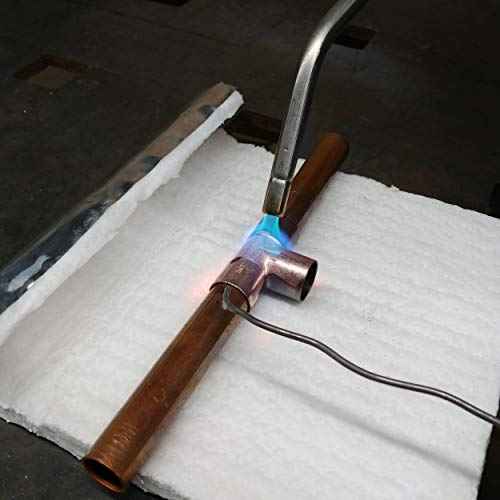 Lynn Manufacturing Flame Guard, 2100F Ceramic Fiber Alternative Blanket with Heavy Foil ? 12¡± x 10¡± x ¨ö¡±, 9351