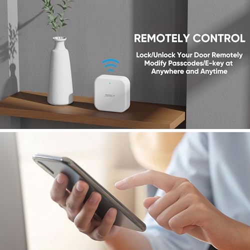 Sifely G2 Wi-Fi Gateway for Smart Door Lock - 2.4G Remote Access Hub, Works with App & Alexa