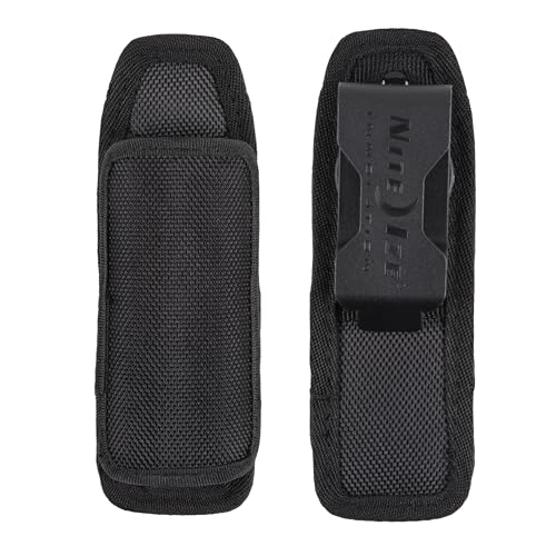 Nite Ize Lite Holster Stretch Flashlight Holster - Belt Clip Flashlight Holder - Soft Hip Clip for Convenient Tactical Flashlight Use - 2 Count (2 Pack)