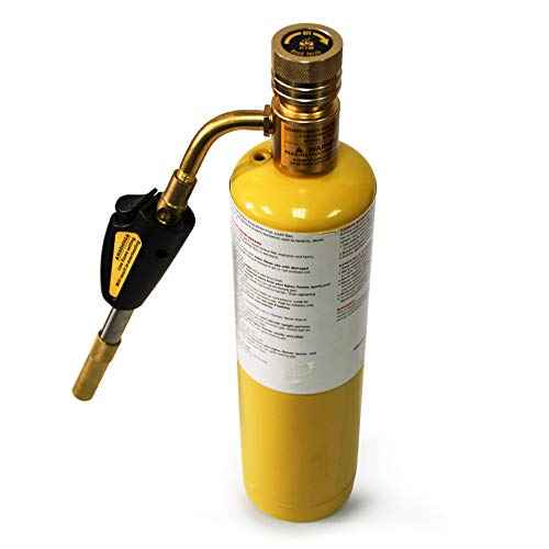 QWORK Torch Tips, Swirl, Compatible with MAP-Pro/LP Gas, Self Lighting, Gas Self Ignition Torch Regulator Brazing Soldering Welding Plumbing Gun