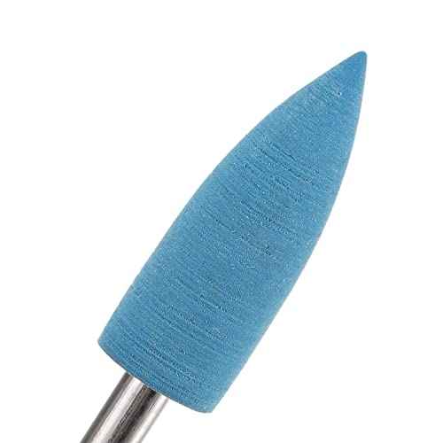 uxcell 5 Pcs Silicone Rubber Grinding Buffing Wheels 2000 Grits 6mm Dia Pointed Polishing Head for Electric Rotary Tool