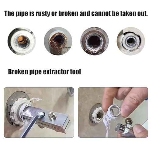 Broken Pipe Extractor Tool, Broken Faucet Removal Tool, Broken Faucet Extractor, Pipe Extractor, Tap Extractor, Faucet Removal Tool, Pipe Extractor Set, For Damaged Faucet Water Pipe Remover (1 set)