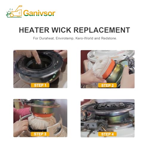 Ganivsor 32225 Replacement Wick Pack (2/Pack) for KW-24C, DH-2300, CV-2300 series