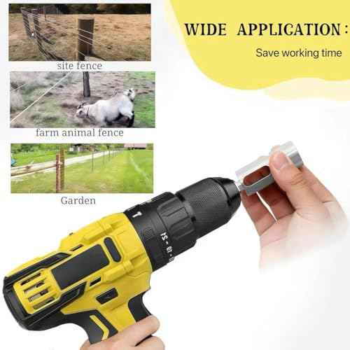 Twist Ties EZ Tool - 9 Gauge Drill Chuck, Upgraded Stainless Steel Twist Ties for Fence Wire Making