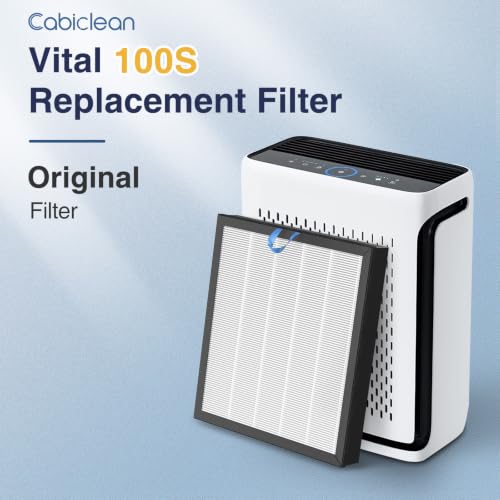 Cabiclean Vital 100S-P 2-Pack Replacement Filter for Levoit Vital 100S/100S-P White