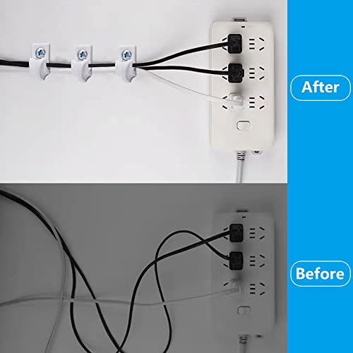 25 Pcs White Wall Shelf Clips with Screws - Durable Plastic Closet Support Brackets