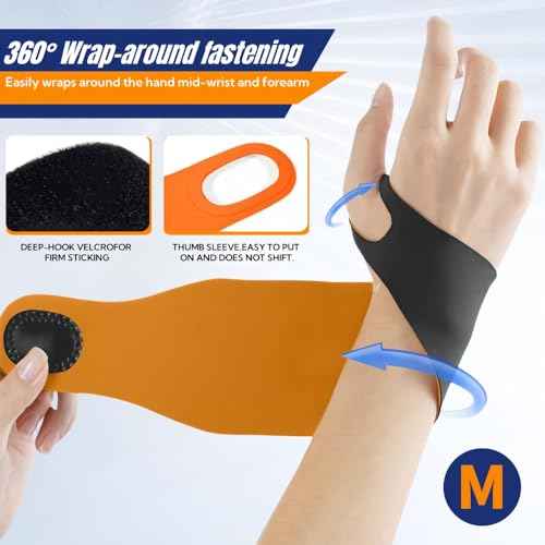 Wrist Brace,Carpal Tunnel Wrist Brace Wrist Wraps Wrist Support Tendonitis Sprains(M-grey11)