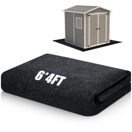 Haull 6 x 4 ft Waterproof Shed Floor Mat - Anti-Slip Ground Protection for Backyard and Patio