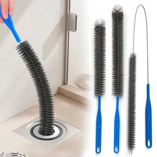 All-in-One Drain Cleaner Brush and Drain Snake Tool Kit for Sink & Pipe Clog Removal