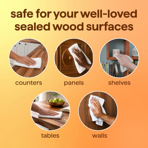 Method Daily Wood Cleaner Almond 28 fl oz - Safe Sealed Wood Surface Cleaner