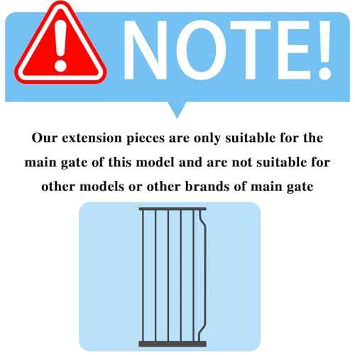Extra Wide Baby Gate with 14.17in Extensions - Walk Through Pressure Mount Auto Close Child Safety Gate (Black, Extension-14.17"/36cm)
