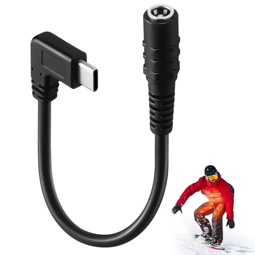 Saillong 1 Pack 12V Heated Jacket Battery Adapter, Battery Step Up Adapter Charger Type-C Compatible with M12, Craftsman, AEG Gear