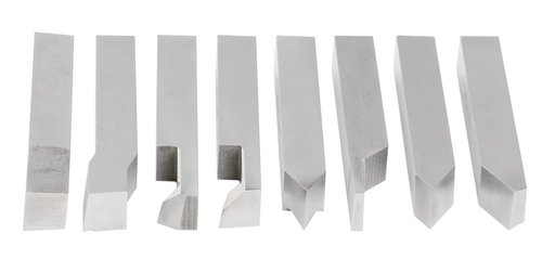Accusize Industrial Tools 1/2'' 8 Pcs Hss Tool Bit Set, Pre-Ground for Turning and Facing Work, 2662-2004