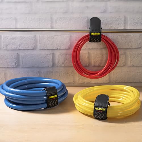 Trilancer 12" Elastic Cinch Straps with Anti-Slip Strips - 8 Pack