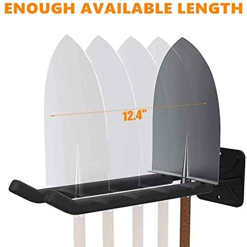 TORACK Garage Hooks Heavy Duty Tool Organizer, Wall Mount Hanger Rack Garage Storage Utility Hooks for Car Tires, Ladders, Chairs, Strollers, Power Tools, Garden Tools (2 Pack, 12.4" Hook)