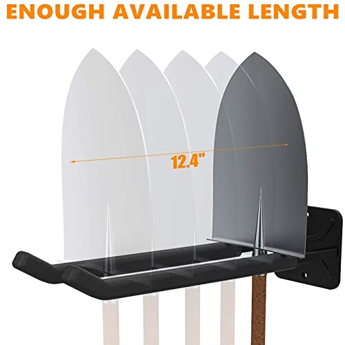 TORACK 2-Pack 12.4-inch Heavy Duty Wall Mount Garage Hooks with Rubber Coating