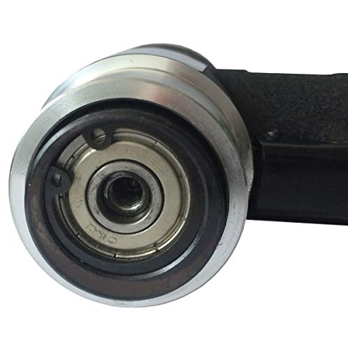 PROSHI 2" & 3" Dual Action Mini Air Sander Kit with Pads & Accessories - Pneumatic Orbital Polisher for Auto, Wood, Metal