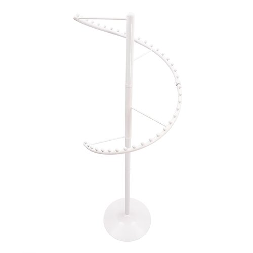 Lzerahera Spiral Rotating Clothing Rack, 360° Spiral Retail Costumer Heavy Duty Garment Rack with 38 Ball for Retail Stores, Bedroom, Living Rooms (White)