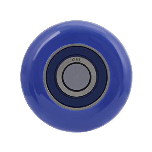 XiKe Blue 2-inch Garage Door Rollers 10 Pack with 4-inch Stem & 6200-2RS Bearings