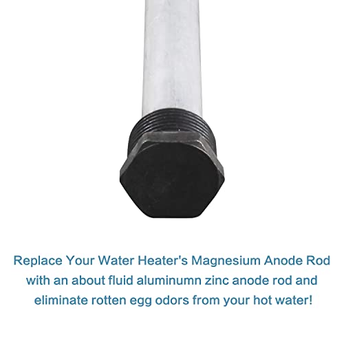 RV Anode Rod 2 Pack Aluminum Zinc Sacrificial Water Heater Anodes for Rust & Smell Prevention