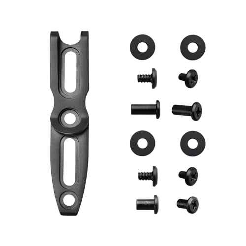 TONIFE Pocket Clip for Kydex Sheath Outdoor Knife Accessory with Multiple Hole Distances and Thickness Options (Black Titanium)