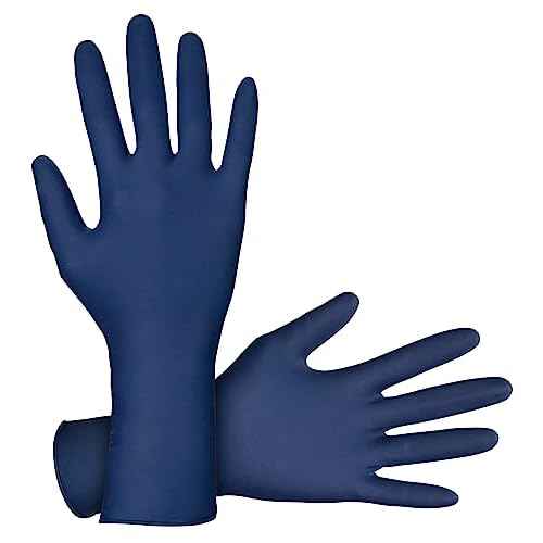 SAS Safety 6604-20 Thickster Powder Free Exam Grade Disposable Latex 14 Mil Gloves, Extra Large, 50 Gloves by Weight