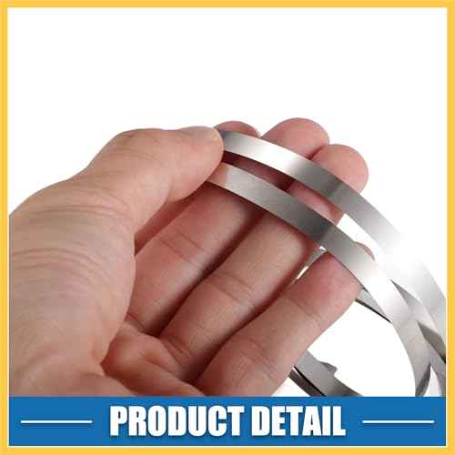 Car Pure Nickel Strip 99.6% Nickel 0.12x8mm 32.8ft Nickle Tabs for 18650 Soldering Tab for High Capacity Lithium Li-Po Battery NiMh NiCd Silver Tone Auto Replacement Parts