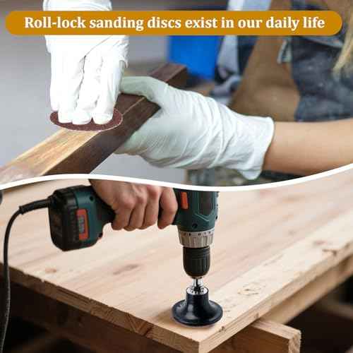150 Pcs Sanding Discs Sets 2 Inch Surface Conditioning Discs 36/60/80 Grit Roll Lock Die Grinder Sanding Disc for Polish Rust Paint Removal Surface Prep Strip Grind