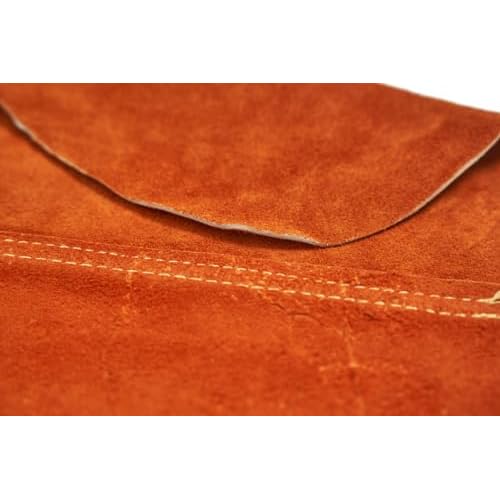 ANTAITHER Split Cowhide Leather Welding Cape Sleeve - Superior Heat & Flame Resistance for Heavy-Duty Protection