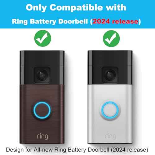 Video Doorbell Key Replacement Tool, Secure Removal Key Tool Compatible with All-New R/ing Battery Doorbell (2024), Ring Doorbell Camera Opening Key Tool (2 Pack)