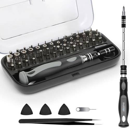 Precision Screwdriver Set - 48 in 1 screwdriver bit set Magnetic Small Screwdriver Set with Case, mini screwdriver set for Computer, Laptop, iPhone, MacBook, PC, Game Console, Eyeglass(48-IN-1)