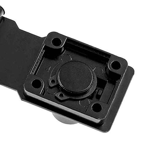 2 Packs 2.5 Inch Hasp Lock With Keys, Stainless Steel Latch, Twist Knob Keyed Locking for Cabinet Small Door, Flat Black