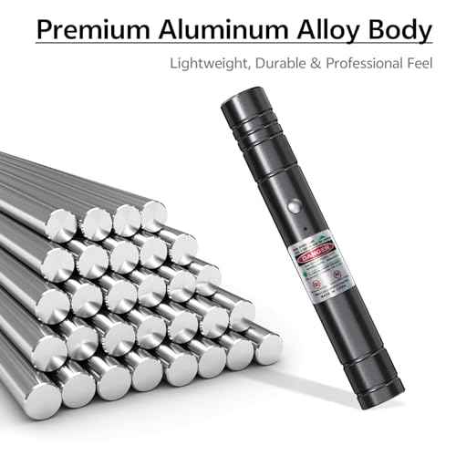 [Professional] Rechargeable Green Laser Pointer High Power Green Beam Light Long Distance Range for TV/LED/LCD Screens Tactical Flashlights Presentation Office/Classroom/Outdoors [203] (1)