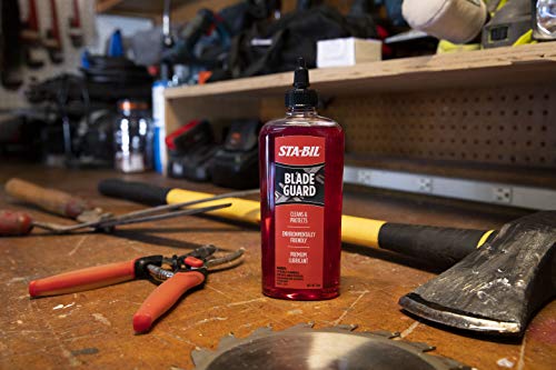 STA-BIL Blade Guard - Premium Lubricant, Helps Maintain Edge, Will Not Harm Plants, Protects Against Rust and Corrosion, Safe for Use On Gas Electric Equipment, 12oz (22503), Orange