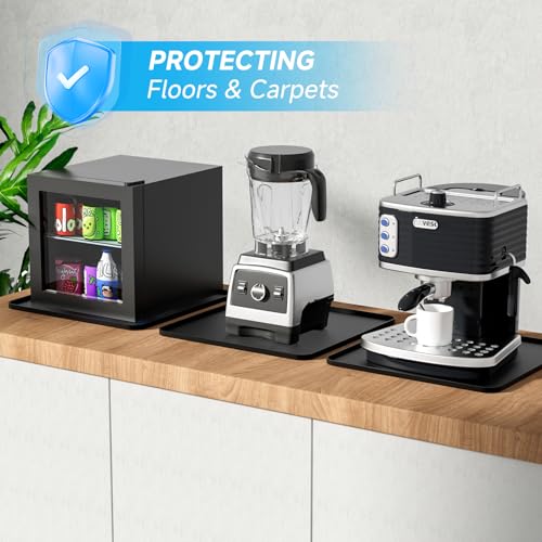 WUDIALIEN Mini Fridge Mat with Raised Edges, 24x24x0.5'' - Prevent Water Leakage & Floor Damage (Variation: Mini Fridge Mat)