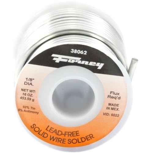 Forney 38060 Solder LF Solid 1/8", 4 oz.,Silver