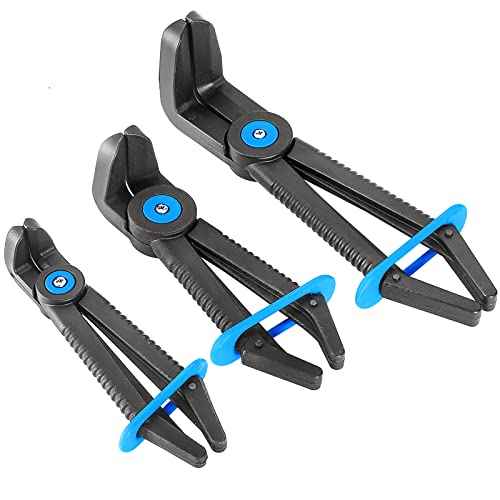 ATPEAM Hose Clamp Pliers Set - 3 PCS 90¡Æ Angled Plastic Fuel Line Clamp Pliers for Fuel, Gas, Brake, Radiator, and Coolant Hoses