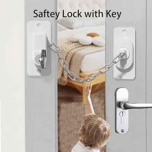 CMINGJ £¨2 Pack£©Child Safety Locks, Adjustable Refrigerator Lock with Keys, for Fridge, Cabinets, Drawers, Dishwasher, Toilet and Child Safety Cabinet Lock, for Child,Kids and Toddlers