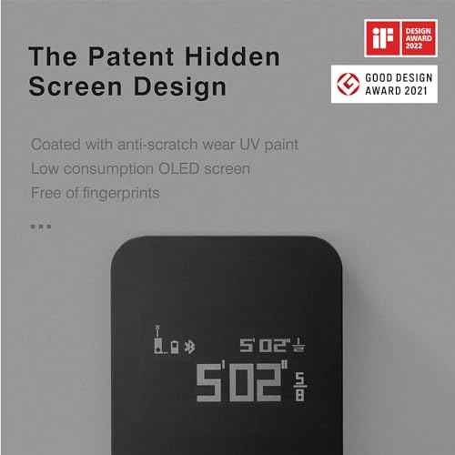 HOTO Laser Measuring Tool, Pocket-Size 98Ft Digital Laser Tape Measure ¡¾2mm Accuracy, USB-C Rechargeable, OLED Display, Ft/M/in Unit Conversion, Real-time Data Sync, Cool Gadgets for Men & Home Use