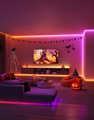 Govee 16.4ft RGBIC LED Strip Lights for Bedroom App Control & Custom Effects