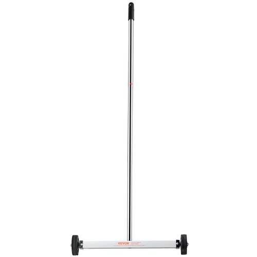 VEVOR Magnetic Pick Up Sweeper 17-inch Heavy Duty Magnet Pickup Lawn Sweeper Roofing Tools, 10 Lbs Yard Magnet with Telescoping Holder and Wheels to Pick Up Nails Magnetic Sweeper for Construction