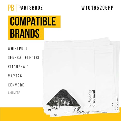 W10165295RP Trash Compactor Bags (15-Pack) for Whirlpool/Kenmore/Jenn-Air