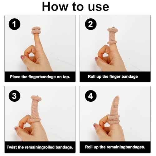 20PCS Elastic Finger Bandages, Reusable Thumb Protectors for Wounds, Fingertip Covers for Gardening, Cooking, Crafting - Skin Color