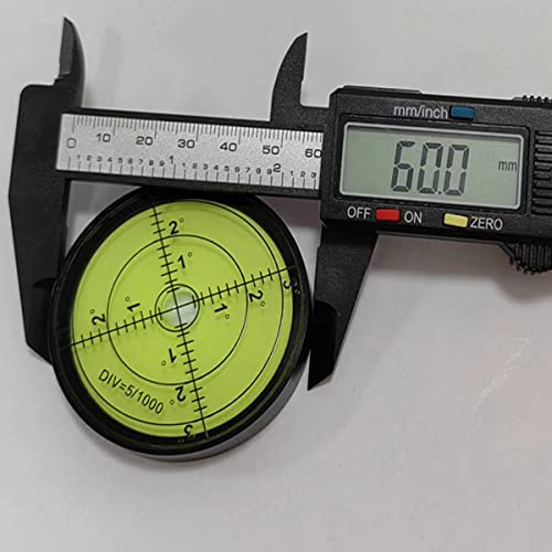 Round High Precision 60mm Aluminium Bubble Level – RV Circular 6012