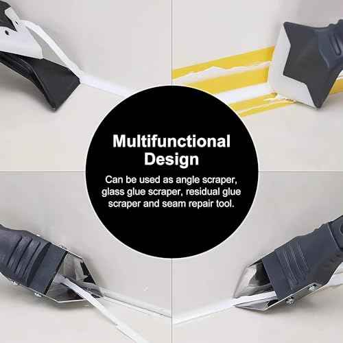 2 Pack 3-IN-1 Caulk Tool for Removal and Application, for Bathroom, Kitchen, Flooring, Windows, Sinks and Frames Seal