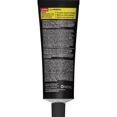 Loctite PL Premium Polyurethane Construction Adhesive 4 fl oz - Versatile Indoor & Outdoor Glue