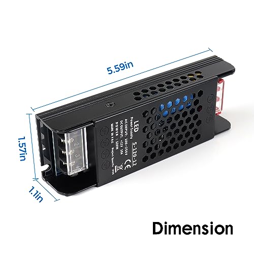 120W 12V 10A Universal Switching Power Supply for LED Strip Lights, Industrial Devices