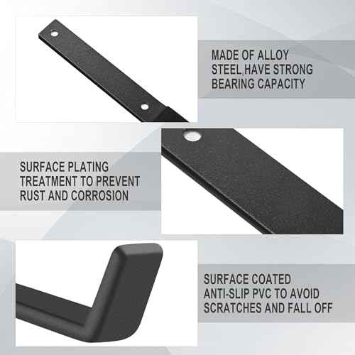 Heavy Duty Utility Hooks, Garage Storage Wall Mount Steel Hooks, Garden Tool Hanger, Garage Organizer for Tool, Ladder, Folding Chair, Hose, Ropes, Bike, etc.(4 Large, 7.7 Inches)