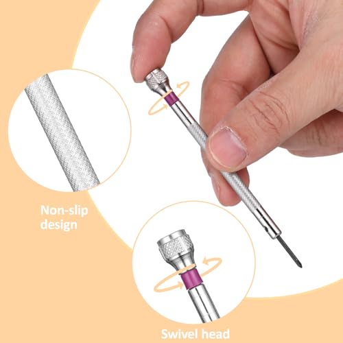 Micro Precision Jewelry Screwdriver Set, 8 Pieces Precision Screwdriver, 0.6-1.6 mm Watch Repair Screwdriver Set, Micro Screwdriver Set for Eyeglasses Repair, Jewelry Work, Electronics Repair